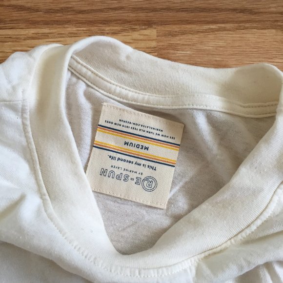 MARINE LAYER RE-SPUN STRIPE L/S CREW SHIRT S M L - Picture 7 of 9